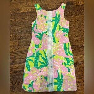 Lilly Pulitzer Pink, Green & Yellow Floral Mini Dress